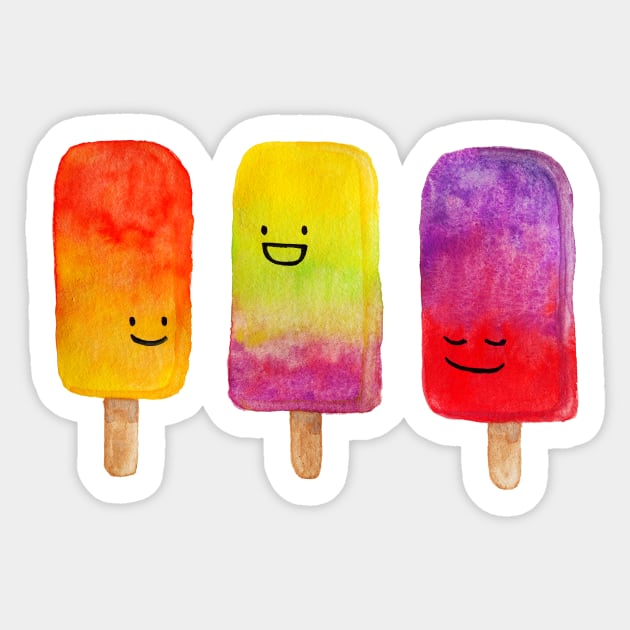 Popsicle Friends Sticker by oddowl